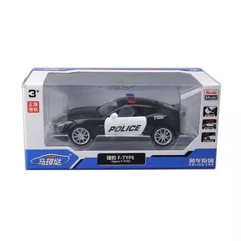 Jaguar Police Ftype Car Model 132 Alloy Diecast With Lights Sound Collector For