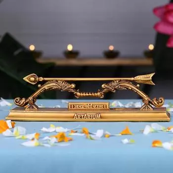 Jai Shree Ram Dhanush Statue Showpiece Figure for Car Dashboard Home Decor Office Decor and Pooja Room (Ram Dhanush 2.1 Inch)