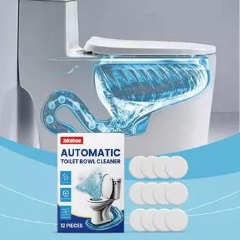 JAKEHOE Пена для удаления пятен с унитаза Удаляет накипь, пятна мочи Чистящее средство для унитаза Удаляет запахи Пена для удаления пятен с унитаза 12pcs