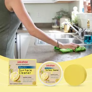 JAKEHOE Универсальное чистящее средство Очищает различные поверхности Ванная комната Кухня Столешницы Пол Дерево Чистящее средство 100g