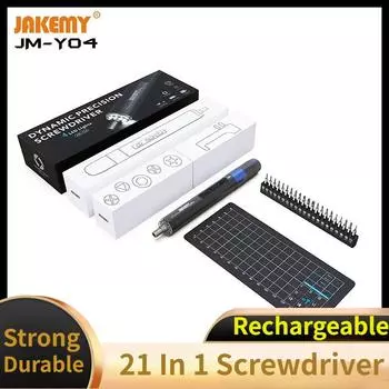 JAKEMY JM-Y04 21в1 мини-многофункциональный набор электрических отверток перезаряжаемый домашний ремонтный набор для ремонта смартфона JM - Y04