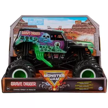 JAM MONSTER Monster Jam Официальный Grave Digger Monster Truck Коллекционная игрушка для коллекционеров Возрастная литая игрушка 124 Детский возраст 3+