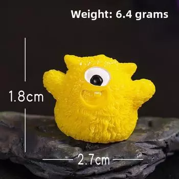 James P Sullivan Mike Resin Decor For Halloween Party And Ornament Tabletop Yellow