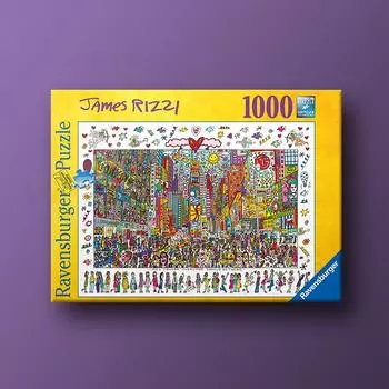 James Rizzi Times Square 1000 Piece Ravensburger Jigsaw Puzzle, популярная корейская настольная игра