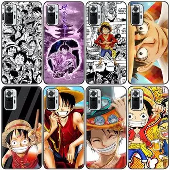 Japan Anime monkey d luffy Silicone Phone Case For Xiaomi Redmi Note 10 10T 10S 9S 8T 9 8 7 Pro Max 8A 9A 9C 9T Black Soft Cover Redmi 8