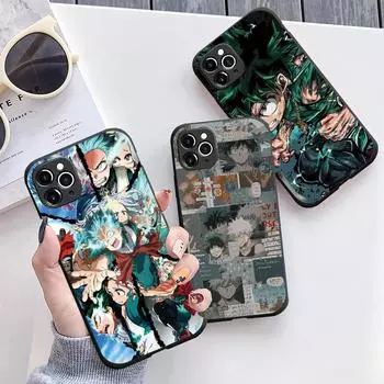 Чехол для телефона с японским аниме My Hero Academia для iPhone 7 13 12 Mini SE 2020 SE3 2022 11 Pro 8 5 6 6S Plus X XR XS Max Silicone Funda 6Plus and 6sPlus