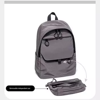 Japan Counter Genuine Goods Lightweight Backpack Women Hiking Backpack Casual Student Schoolbag Travel Waterproof Backpack Mummy Bag Gray large