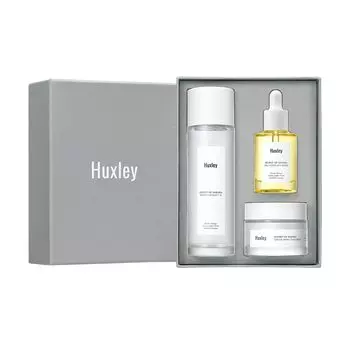 Japan Extra Moist Chart Trio Oil Cactus Oil Cactus Extract Moisturizing Care Korean Cosmetics [Huxley Official] (Lotion + + Cream)