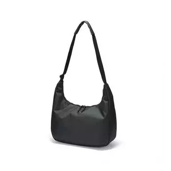 Japan fashion Non-Printed 2WAY Shoulder Bag Women Crossbody Bag Large Capacity Commuter Bag Canvas Tote Bag Spring/Summer Handbags (In Stock speed) black) 40x12x28.5cm