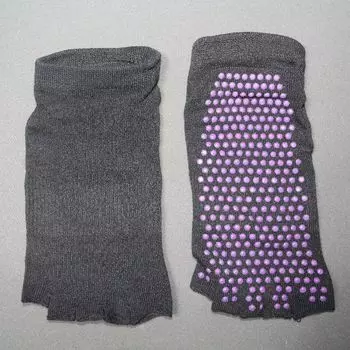 Japan fashion Women Low-Top Non-Slip Yoga Toe-Leaking Toe Socks Toe Socks Polyester Cotton Indoor Dancing Spring Summer Women s Black