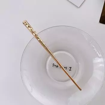 Japan Hair Stick Women Hair Clips Simple Metal Corrugated Non-slip Solid Color Hair Sticks Girls Hairclip Hair Accessories New