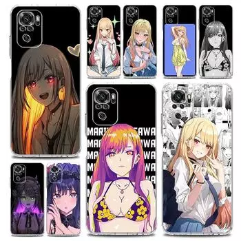 Чехол для телефона с изображением японского аниме «My Dress Up Darling» для Xiaomi Redmi Note 12 11 9S 9 8 10 Pro Plus 7 8T 9C 9A 8A K40, игровой прозрачный чехол Redmi Note 7