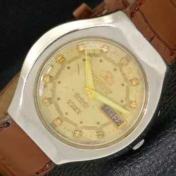 JAPAN ORIENT AUTOMATIC 46941 МУЖСКИЕ ЧАСЫ С ОРИГИНАЛЬНЫМ ЦИФЕРБЛАТОМ DAY&DATE a431952-2 R109-a431952