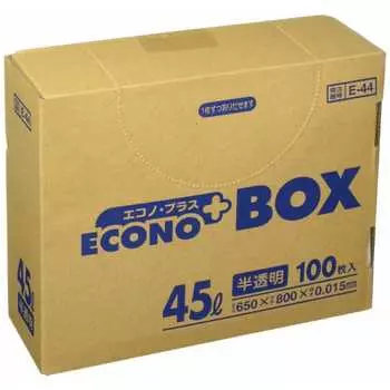 Japan Sanipak E-44 Econoplus BOX45L Translucent 100 pieces E-44-HCL
