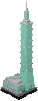 Japan Tabletop Development Geocraper Landmark Unit Taipei 101 1/2500 Scale ABS Painted Scale Model