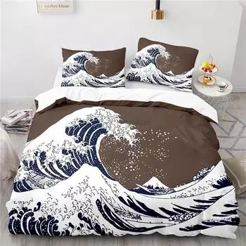 Japan Ukiyoe Genre Painting Printed 3d Bedding Set 2/3pcs Duvet Cover Sets Pillowcases Single Double Twin Full Queen King Size 135x200cm