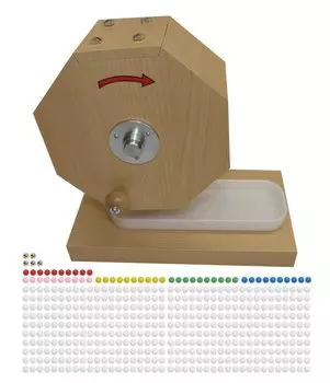 Japan VCS Garapon lottery machine with lottery balls Lottery supplies 300 balls 255 Wooden lottery machine for 300 balls with 255 lottery balls (for + серебряный