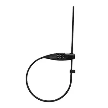 Japanese ABUS Bicycle Dial Cable Lock COMBIFLEX TRAVELGUARD Combiflex Travel Guard 45cm Black [Genuine Product] чёрный