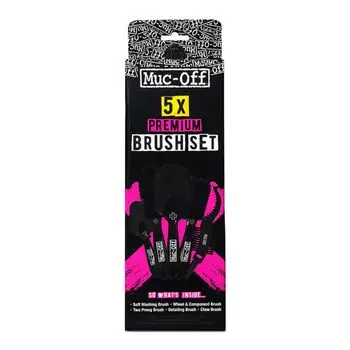Japanese Bicycle Brush 5 Piece Set PRONG Black [Genuine Product] Muc-Off [SOFT WASHING/DETAILING/Wheel & Component/CLAW/TWO BRUSH]
