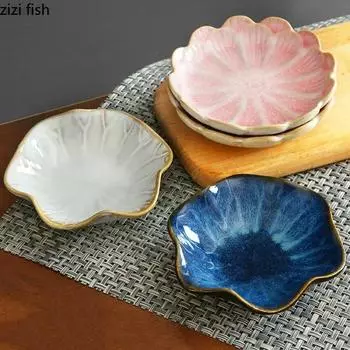 Japanese Ceramic Small Dish Household Tableware Seasoning Dish Soy Sauce Dish Vinegar Dishes Appetizer Dishes Seasoning Tools
