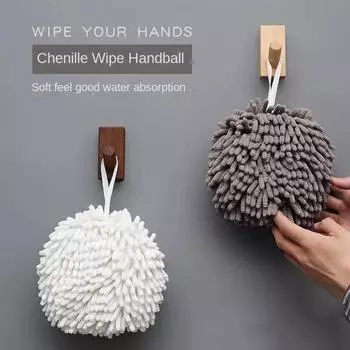 Japanese Chenille Hand Towel Absorbent Quick Dry Ball Lovely Hanging Kitchen Towel Bathroom Nordic