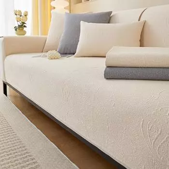 Japanese Chenille Sofa Cushion Four Seasons Universal Living Room Concubine Cushion Non-Slip Leather Sofa Cover Cloth 70*70cm