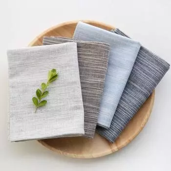 Japanese Cotton Linen Plain Striped Fabric Craft Shooting Placemat Light blue Plain 30*45cm