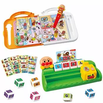 Japanese English bilingual sentences Lots of Anpanman Word Encyclopedia SuperDX make Anpanman Chatting Moji Cube First Gift Set too! chatting! & Let s
