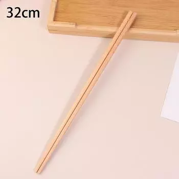 Japanese Extra Long Wooden Chopsticks Polished Beech Wood Fired Food Noodle Anti-Slip Chopsticks Kitchen Cooking Tools 32cm