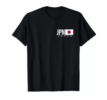 Japanese Flag Japanese Country Code JPN Sports Game Athlete T-Shirt