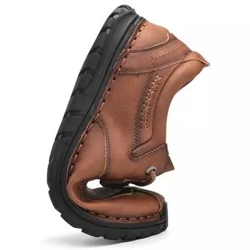 Japanese Harajuku tail goods genuine leather men s shoes retro round head soft sole casual leather shoes 38
