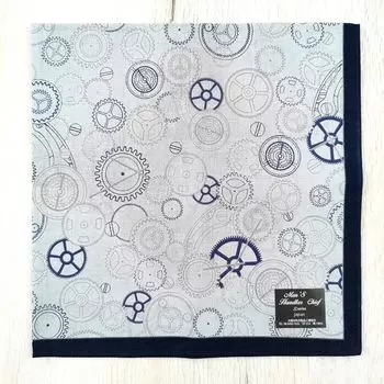 Japanese Imported Handkerchief Men s Portable Cotton Sweat-Absorbent Thin Handkerchief Suit Pocket Square Cotton Business Square Light gray style