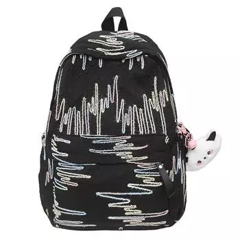 Japanese ins Travel Backpack Small Female, College Student Lightweight Mommy Bag Mini Backpack Small School Bag small without pendant белый