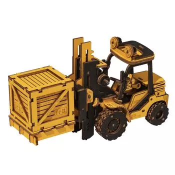 Japanese instruction manual Robotime 3D Wood Puzzle Working Car Series Series Tsukurunsu® [Official sales/Japanese included] (Forklift)