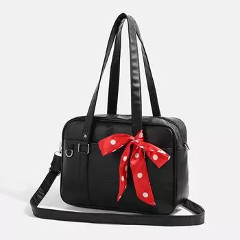 Japanese JK uniform Bag Student Commute Backpack Large-capacity Single-shoulder Handbag чёрный