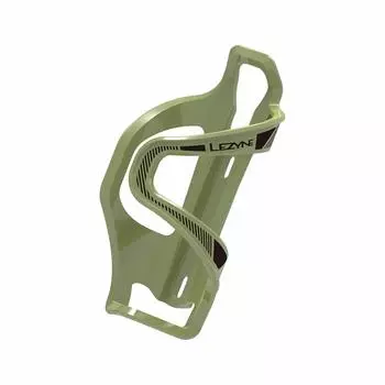 Japanese LEZYNE Bicycle Bottle Cage FLOW CAGE Army Access 48g [Official Product] SL-L, Green, Left-Hand Only, Weight