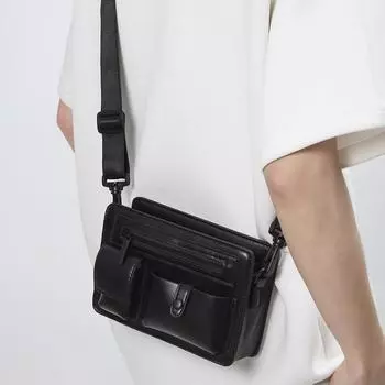 Японская минималистская сумка для мобильного телефона, Мужская и женская персонализированная повседневная сумка через плечо, Модная сумка почтальона, Корейская версия сумки для спецодежды,