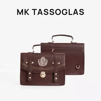 Japanese Mk Tassoglas College Wind Pain Bag for Schools Sense JK Uniform Bag Daily Transparent Barlow Backpack Brown small size regular Edition