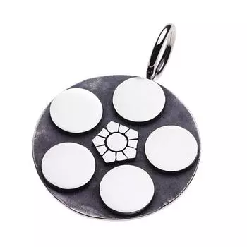 Japanese pattern family crest Keiji Maeda plum bowl pendant silver silver p0215 [Cenote] [925 accessories]