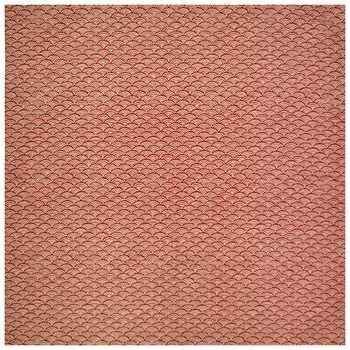 Japanese Pattern Handkerchief Bandana Chief Furoshiki 52cm x 52cm Made in Japan Qinghai Wave [Ai Indigo] Approx. (01. (Red))