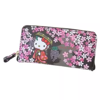 Japanese Pattern Series Wallet Land Zipper 4580122513085 Sakuran [Yasuda Tsusho]