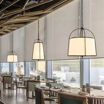 Japanese Restaurant Gold/Black Pendant Lights E27 Indoor Lighting Hotel Model/dining Room Kitchen Island Coffee