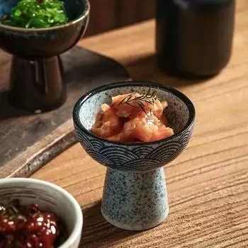 Japanese Retro Ceramic Ice-cream Cups High-color Personalized Creative Plate Dessert Restaurant Home Use 200ml-300ml