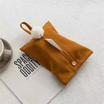 Japanese Style Hanging Canvas Tissue Holder Case Box Home Car Towel Napkin Papers Dispenser Holder Box Case Table Decoration