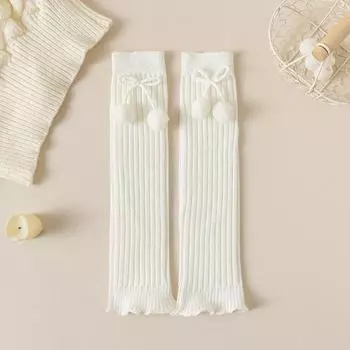 Japanese Style Knitted Leg Cover JK Ballet Guards Socks Sweet Children s Leg Warmers Baby style 3