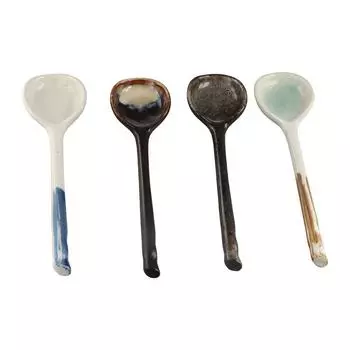 Многофункциональная столовая посуда в японском стиле Столовые приборы для ресторанов Чайная кофейная ложка Кухонная утварь Столовые приборы Суповая ложка