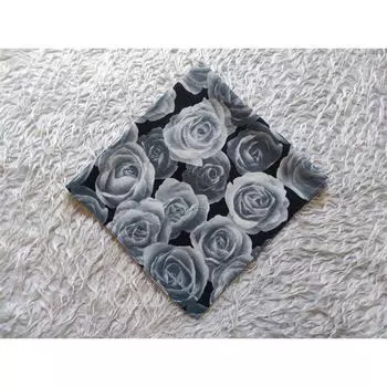 Japanese Style Vintage Vintage Vintage Pure Cotton Accessible Luxury Baroque Print Sweat-Absorbent Small Square Towel Pocket Square Handkerchief Sp44 sp44 -19