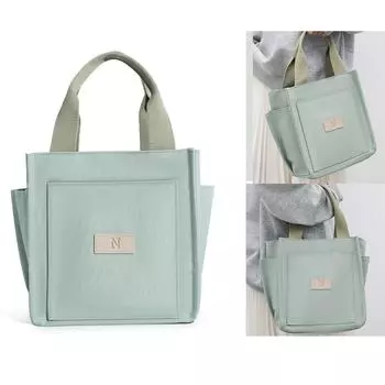 Japanese Style Women s Canvas Tote Purse Casual Handbag Multi-Pocket Top Handle Work Satchel Bags белый