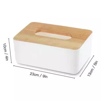 Japanese Style Wooden Tissue Box Thickened Pumping Box Household Storage Box Car Tissue Box