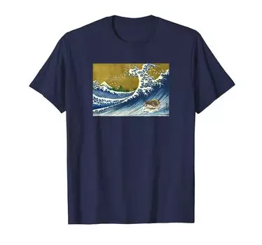 Japanese Surfing Hedgehog Art T-shirt T-shirt